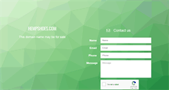 Desktop Screenshot of hempshoes.com